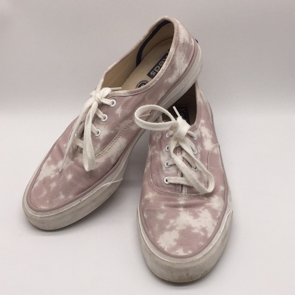 Keds Double Decker Ribbed Wave Pink and White Tie Dye Cotton Sneakers Si… - Picture 10 of 10